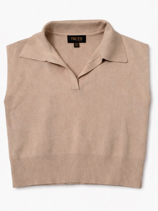 Truth By Republic Tops - Truth by Republic Sleeveless Knit Polo Crop Top Size XS